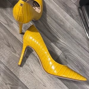 Sam Edelman yellow heels